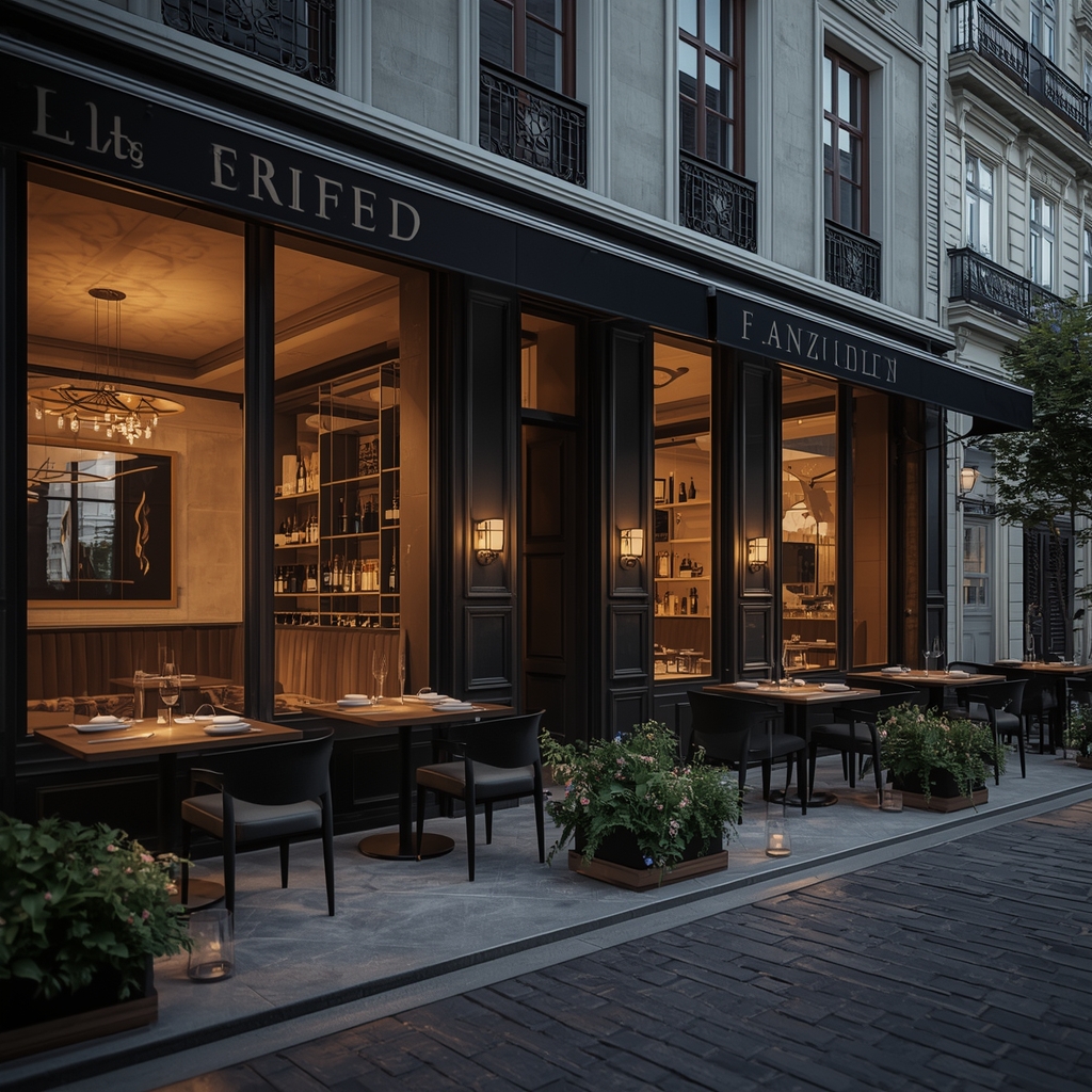 Ambiance chic et raffinée du restaurant